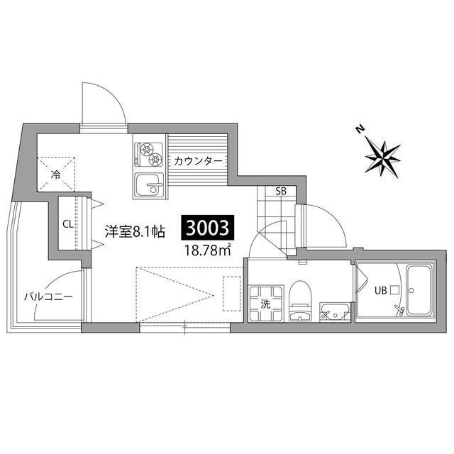 ガーデンテラス代々木上原の間取り|間取り図