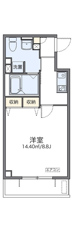 レオパレス香行苑１号の間取り