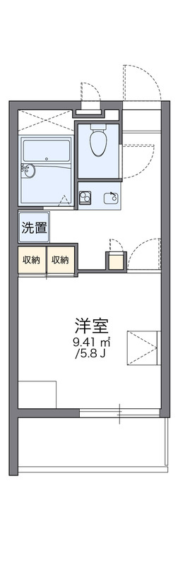 レオパレスクララ九条の間取り