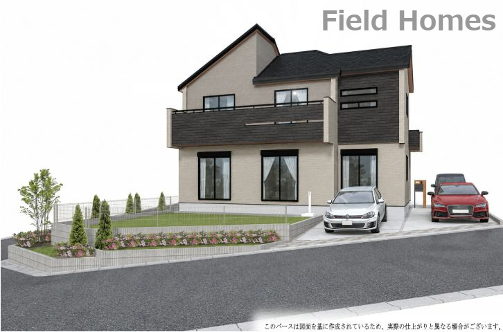 秦野市北矢名新築戸建て　1号棟の外観|外観イメージ「秦野市北矢名新築戸建て」