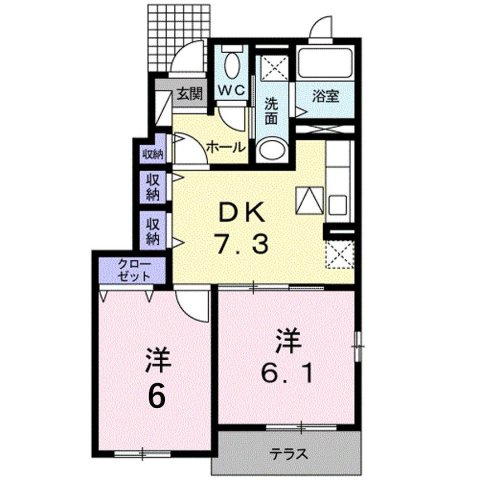 【間取り】 | アルカンシェルＢ