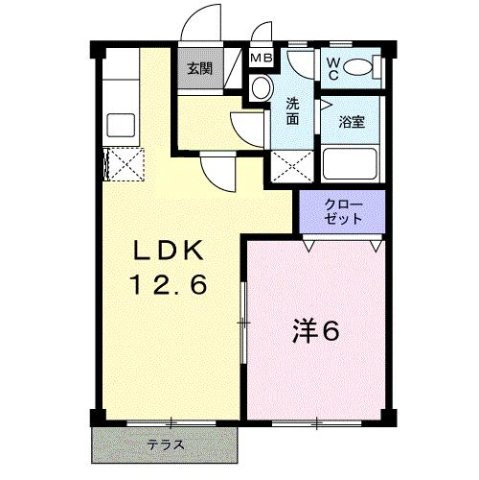 センタービレッジ上津の間取り