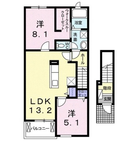 レジデンス　Ｍ－Ⅰの間取り