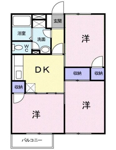 ローズレジデンスⅠの間取り