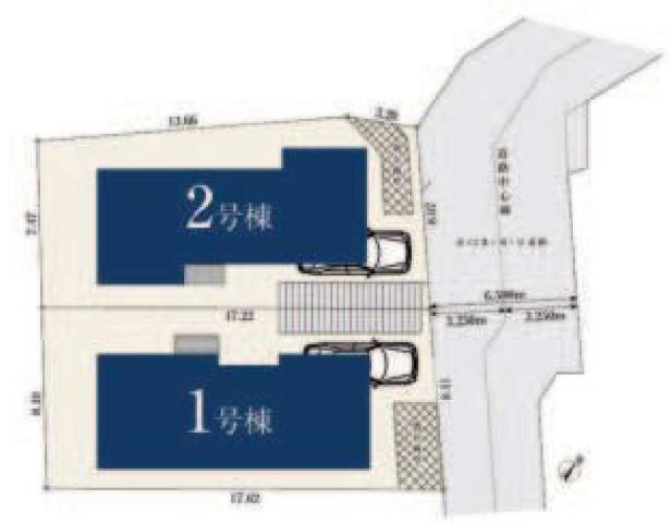 【横浜市南区永田北2丁目27-6全2棟新築戸建て】★仲介手数料無料★（永田小学校・永田中学校）の区画図