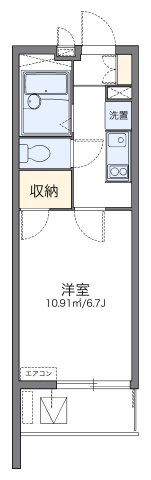 レオパレスエスペランサの間取り