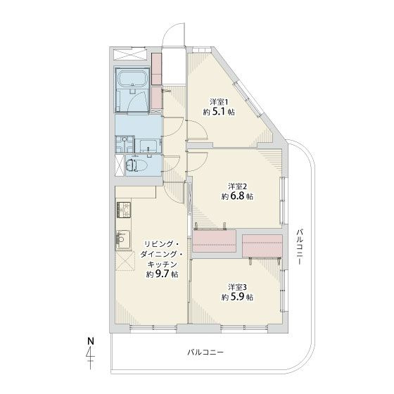 【間取り】 | スワンマンション今宿☆仲介手数料無料☆