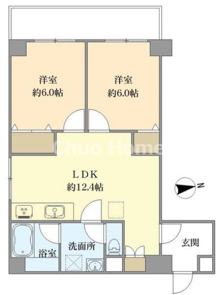 錦糸町ハイタウンの間取り|全室6帖以上！9階部分・南西角部屋住戸につきまして日当たり・通風・眺望良好。新規リノベーション施工が完了いたしましたのでいつでも内覧が可能です。