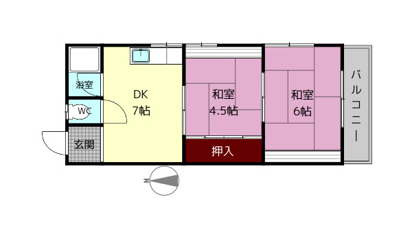 清山荘の間取り