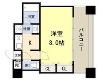 【間取り】 | コスモリード谷町六丁目（旧:ドゥーエ谷町）