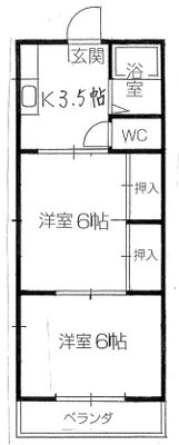 【間取り】 | パシフィックハイツ鶴瀬