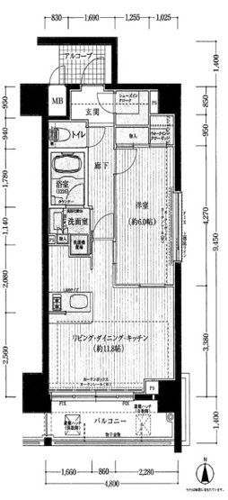 【間取り】 | レジェンドール心斎橋EAST