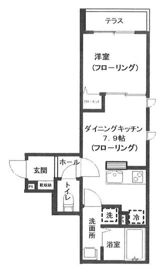 エリシアン三軒茶屋 の間取り|間取りです。