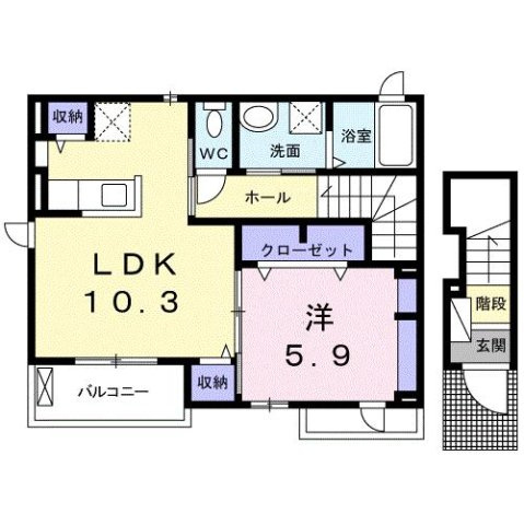 プラシージュの間取り