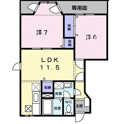 メトロノームＡ棟の間取り