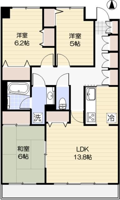 ルーエハイム府中の間取り