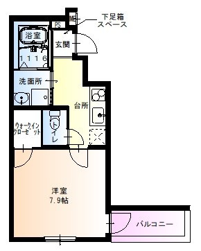 フジパレス塚口本町Ⅱ番館の間取り