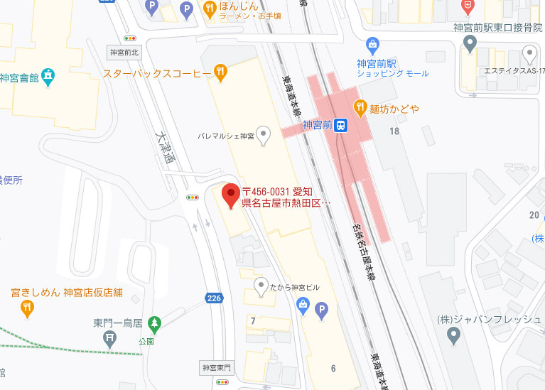 べんてんビルの地図