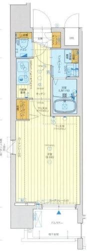 レジュールアッシュ心斎橋リュクスの間取り