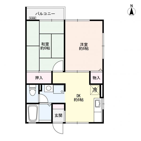 セジュール岡本の間取り