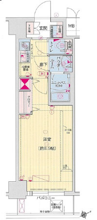 ララプレイスOSAKADOMECITYフトゥーロの間取り