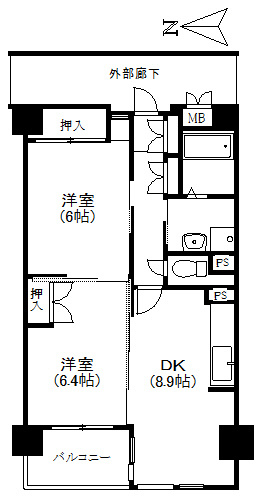 フラッツ志香の間取り