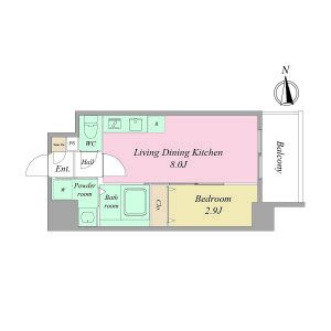 ArtizA瓦屋町Ⅱの間取り