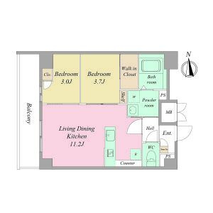 ArtizA瓦屋町Ⅱの間取り