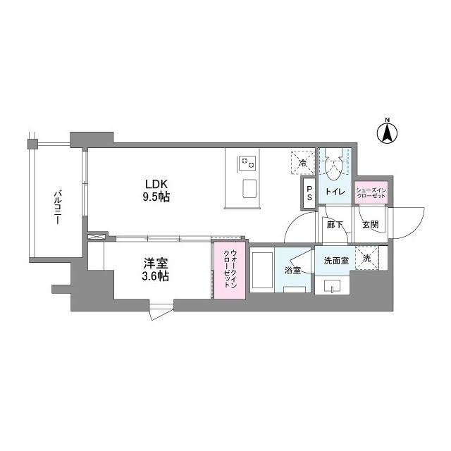 シーズンフラッツ心斎橋EASTの間取り