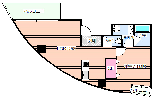 【間取り】 | パークフロント北梅田