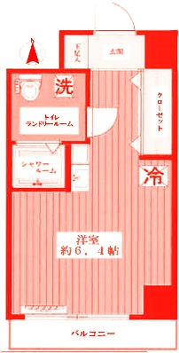 藤沢市藤沢の賃貸マンションの間取り