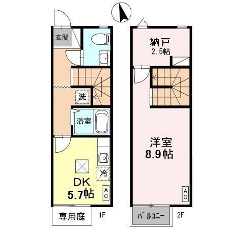 CasaJR箱崎　D棟の間取り