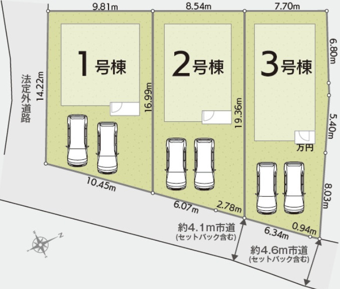 加古郡播磨町二子 2期　　山陽電鉄「西二見駅」徒歩9分の区画図