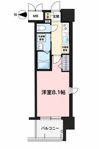 パルティール高畑アネックスの間取り