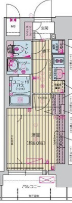 プレサンス塚本イノリアの間取り