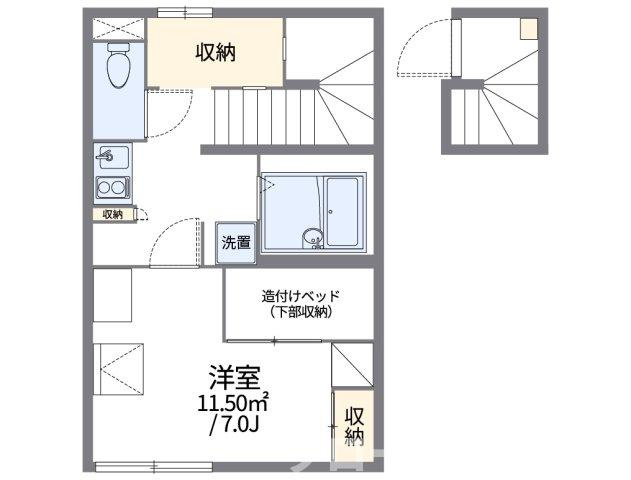 レオパレス観音寺の間取り