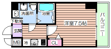 【間取り】 | メインステージ西天満 T’s square