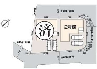 新築一戸建て　ふじみ野市元福岡の区画図|カースペース2台分(車種によります)