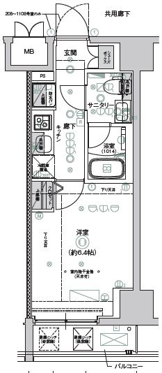 ＣＲＥＳＴ　ＴＡＰＰ新横浜の間取り