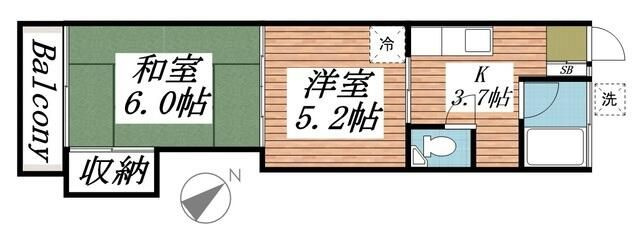 ピュアハウス鬼高の間取り