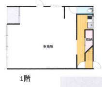 幸1丁目貸事務所ビルの間取り|○1階