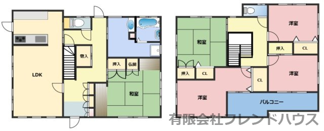 【間取り】 | 己斐大迫1丁目戸建て