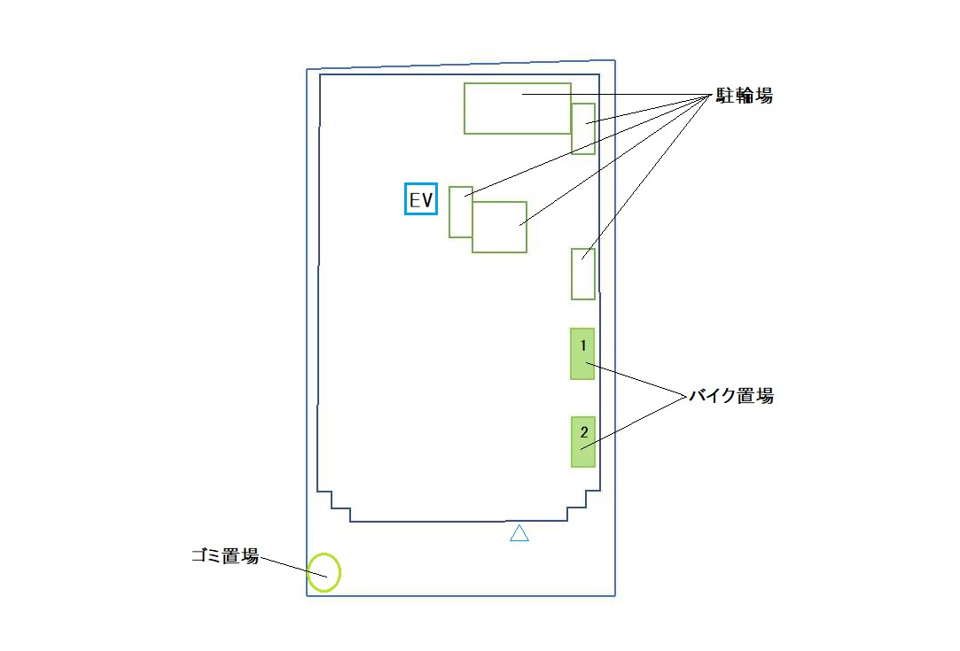 木場ビクトリーマンションの区画図