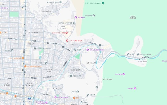★京都市左京区北白川丸山町　第1期　新築一戸建ての地図