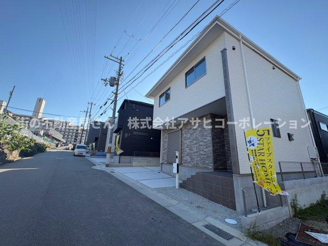 垂水区清水が丘2丁目　新築戸建て　2号棟の前面道路含む現地写真|前面道路含む現地写真です
