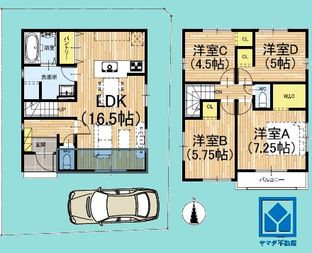 伊丹市鈴原町九丁1期の間取り