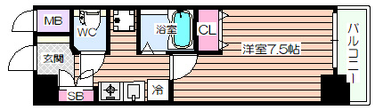 【間取り】 | ジュネーゼ本町西
