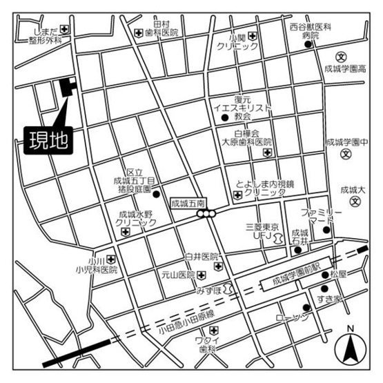 【地図】KDXレジデンス成城