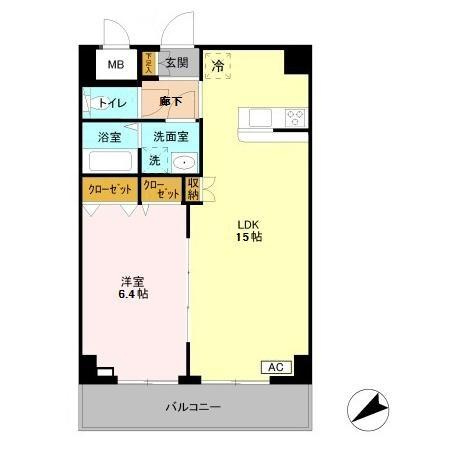 【間取り】 | キャトルセゾン都賀