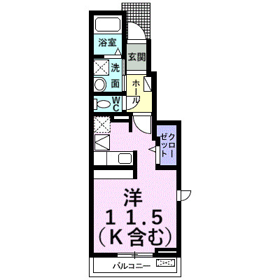 カーフ　ヒルズ　Ⅱの間取り